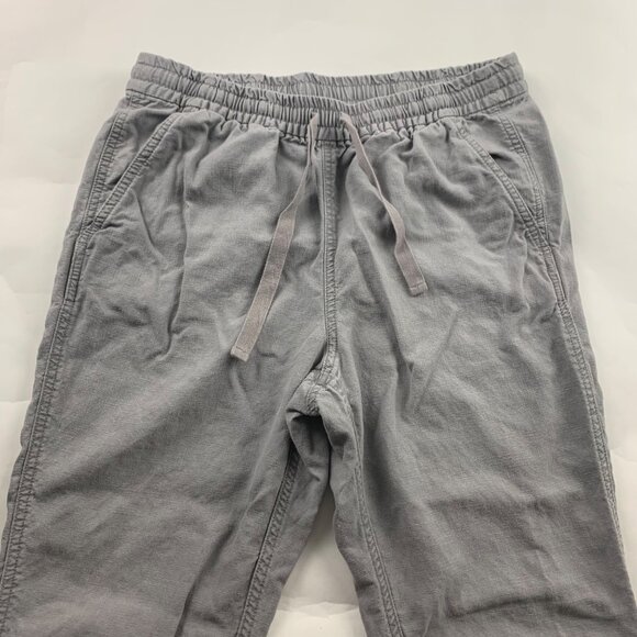 J. Crew Point Sur Gray Clay Linen Blend Pull On Ankle Pant S - Picture 2 of 7